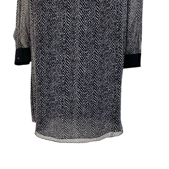 Rohit Gandhi + Rahul Khanna Black Gray Silk Metal Accent Mini Dress Sz XS - Picture 8 of 14